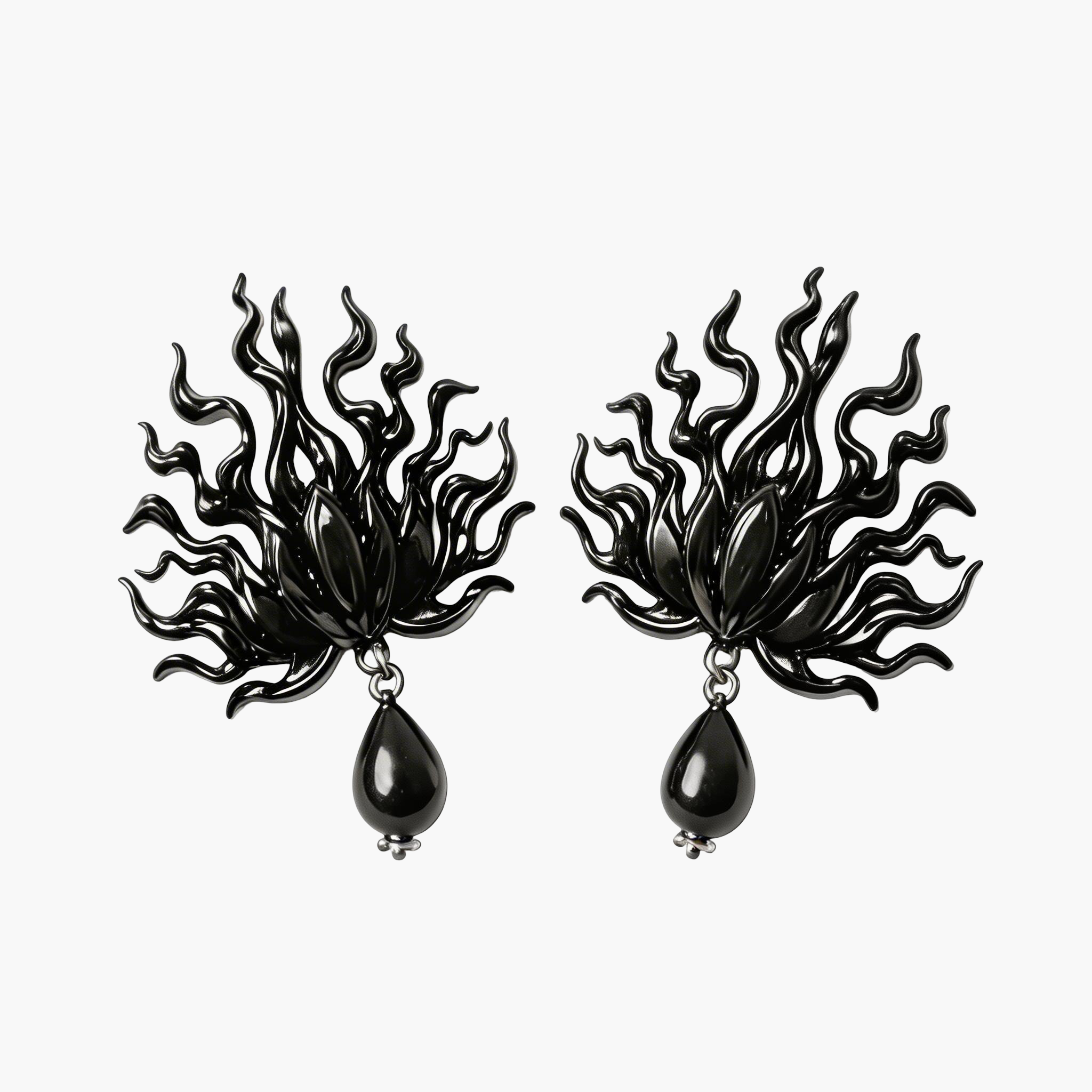 Black Flame Jewelry Set